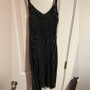 Long polka dot dress